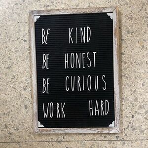 Felt Letter Board 12” x 17” Wall Mount